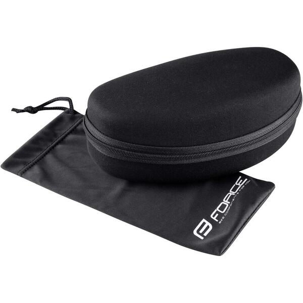 Ochelari Force Creed negru, lentila neagra oglinda