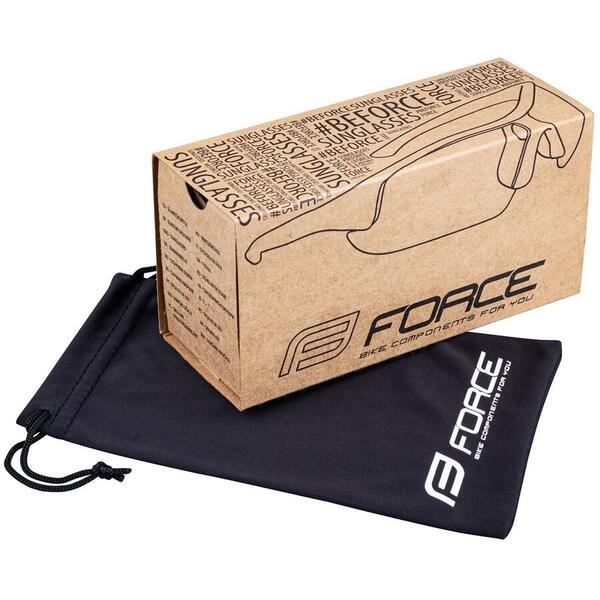 Ochelari Force Apex negru/gri, lentila negru contrast