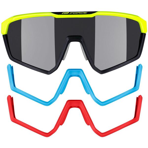 Ochelari Force Apex fluo/negru, lentila negru contrast