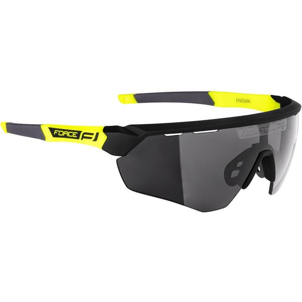 Ochelari Force Enigma negru/fluo mat, lentila neagra