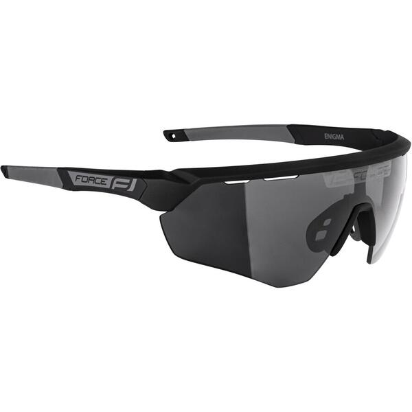 Ochelari Force Enigma negru/gri mat, lentila neagra