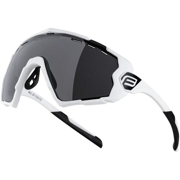 Ochelari Force Ombro alb mat, lentila neagra