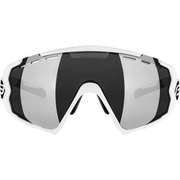 Ochelari Force Ombro alb mat, lentila neagra