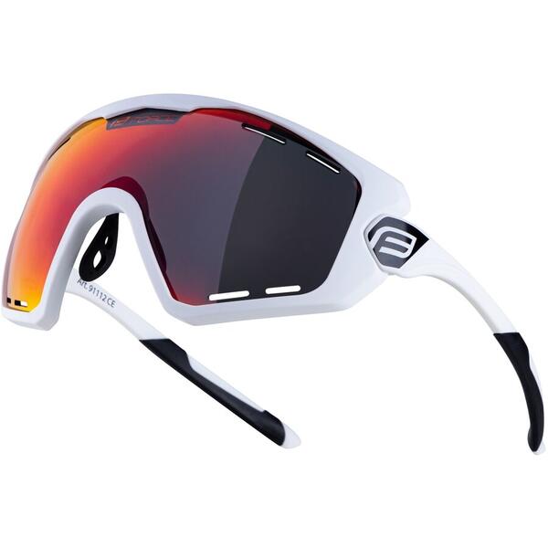 Ochelari Force Ombro Plus alb mat, lentila rosie