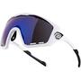 Ochelari Force Ombro Plus alb mat, lentila albastra laser