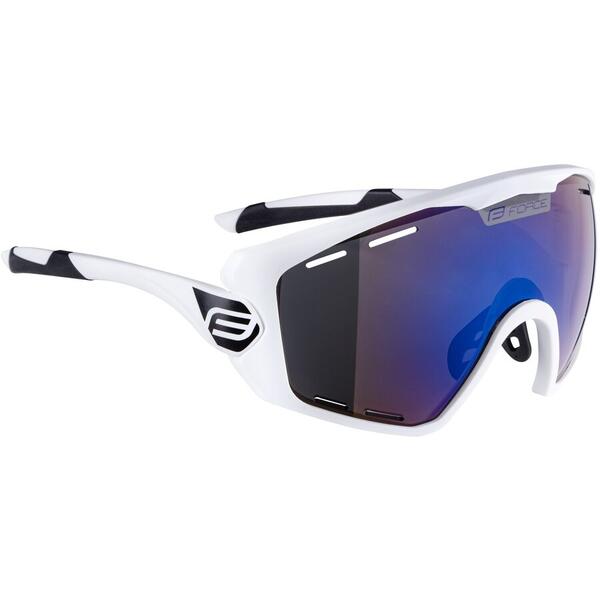 Ochelari Force Ombro Plus alb mat, lentila albastra laser