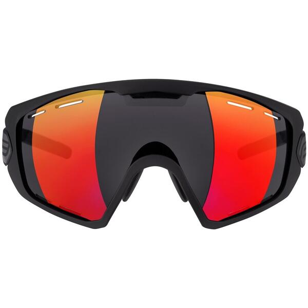 Ochelari Force Ombro Plus negru mat, lentila rosie