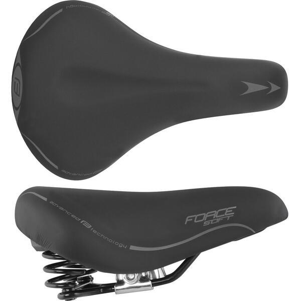 Sa bicicleta Sa Force Soft Lady cu arcuri, neagra