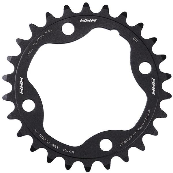 Foaie angrenaj Placa pedalier BBB MTBGear comp. 2x10 Sram XX 26T/80 mm