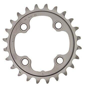 Foaie angrenaj Placa pedalier Shimano FCM780 24T argintiu 4 suruburi