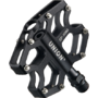 Pedale Union SP-1090 aluminiu extrudat negru + CNC, ax Cr-Mo, platforma, rulmenti capsulati AM