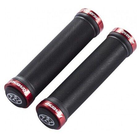 Mansoane Reverse Spin Lock-On negru/rosu 30mm