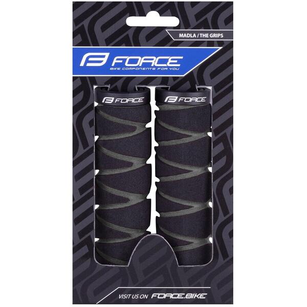 Mansoane Force Moly cu blocare, negru/rosu