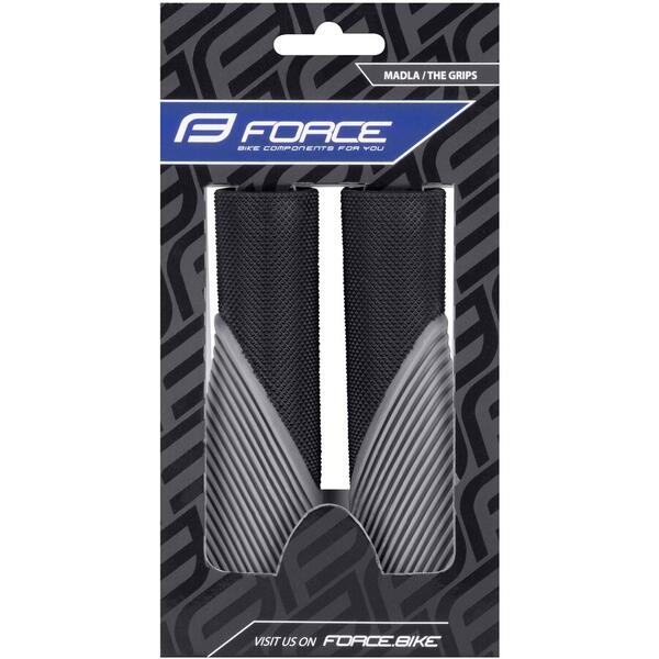 Gripuri Force Bow shaped, negru/gri