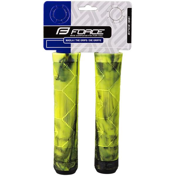 Mansoane Force BMX 145, cauciuc, negru/fluo