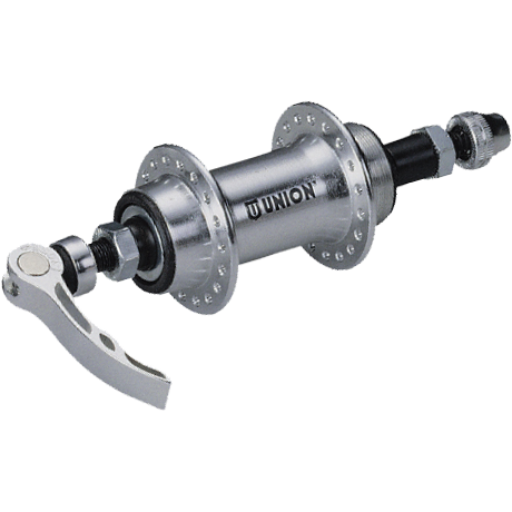 Butuc spate Union 562-8QR aluminiu argintiu ax 10mm 36h 135/145-180 mm 8 viteze cu QR