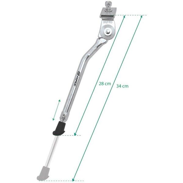 Cric Picior sprijin Force RAF 20 - 28 argintiu