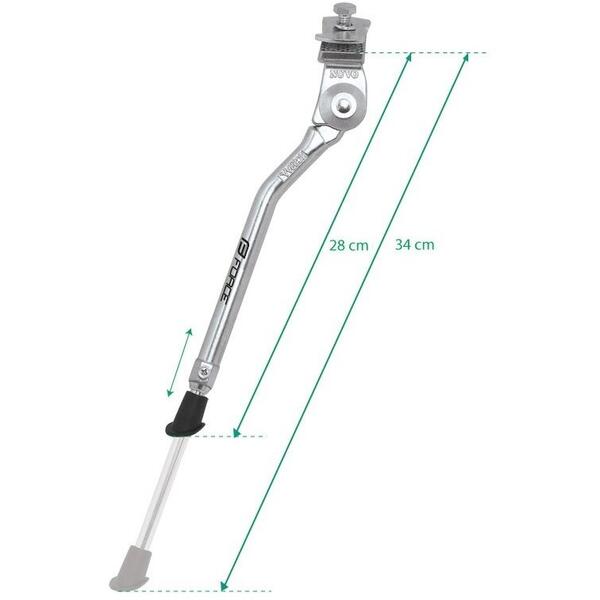 Cric Picior sprijin Force TOP 20 - 28 Al argintiu