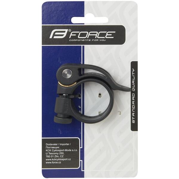 Tija sa Colier Force cu clema C4.4 31.8 mm, Al, negru mat