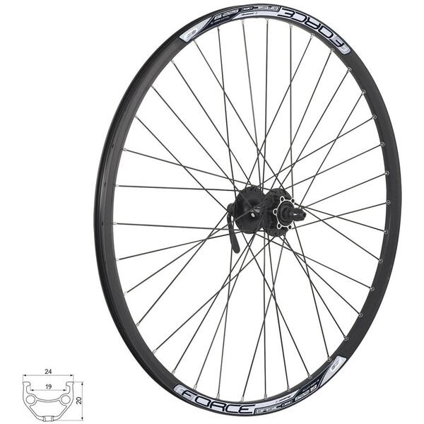 Roata Roata fata Force Basic Disc 622x19 butuc Shimano HBM475
