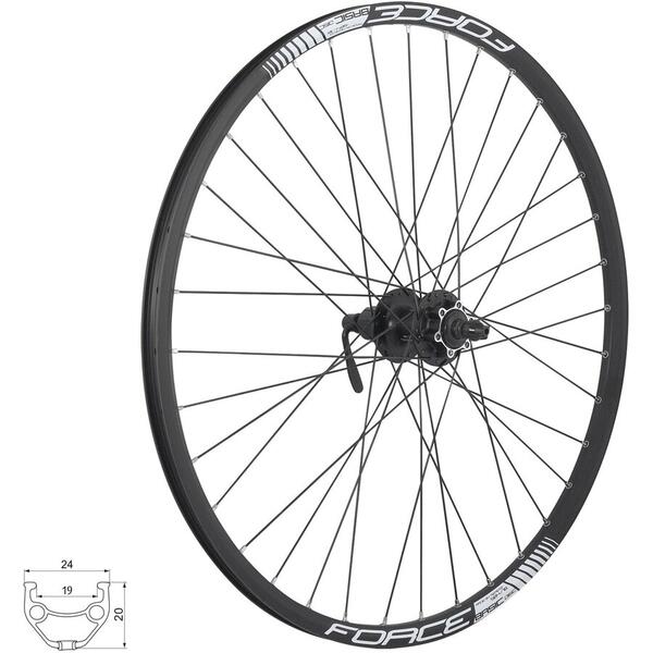 Roata Roata spate 26 Force Basic Disc 559x19 butuc Shimano FHM475