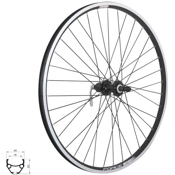 Roata Roata spate 28 Force Classic 622x19