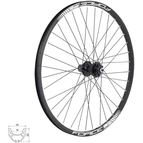 Roata Roata spate 26 Force Basic Disc 559x19