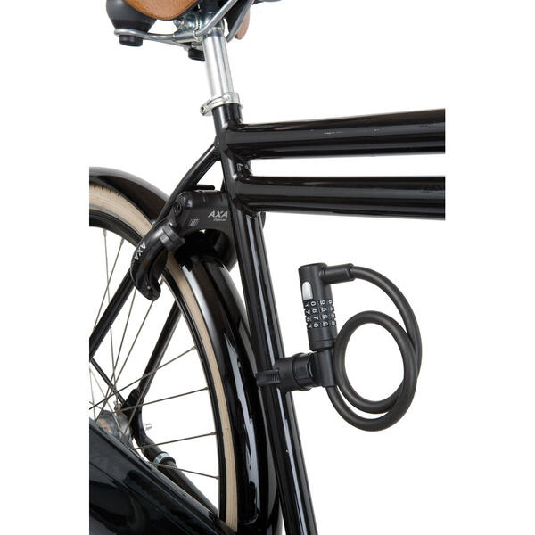 Antifurt Incuietoare cablu AXA Newton 150/10 cu cifru - Antracit