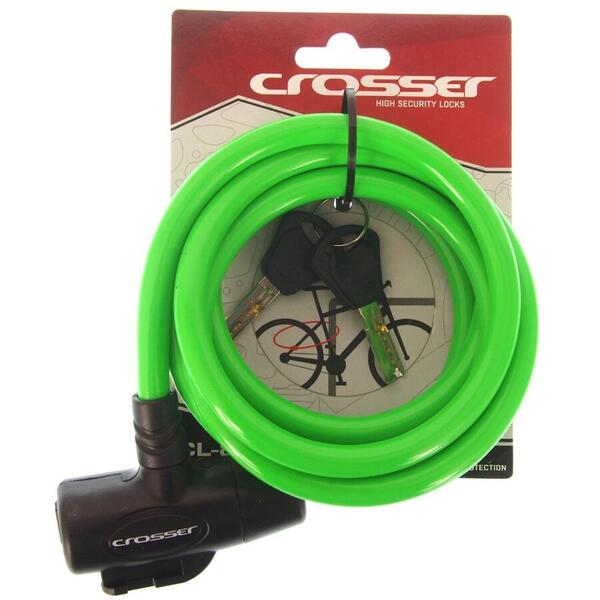 Antifurt Incuietoare cablu CROSSER CL-823 10x1800mm - Verde