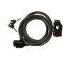 Antifurt Incuietoare cablu CROSSER CL-823 12x1800mm - Negru