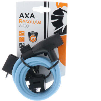 Antifurt Incuietoare cablu AXA Resolute 120/8 - Ice Blue