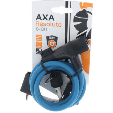 Antifurt Incuietoare cablu AXA Resolute 120/8 - Petrol Blue