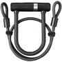 Antifurt Incuietoare U AXA Newton Pro UL MINI 150/14 + cablu 100*8mm - Negru