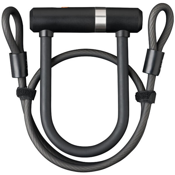 Antifurt Incuietoare U AXA Newton Pro UL MINI 150/14 + cablu 100*8mm - Negru