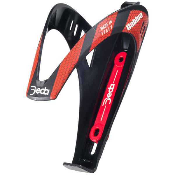 Suport Bidon Plastic DEDA ”Gabbia” Negru/Rosu