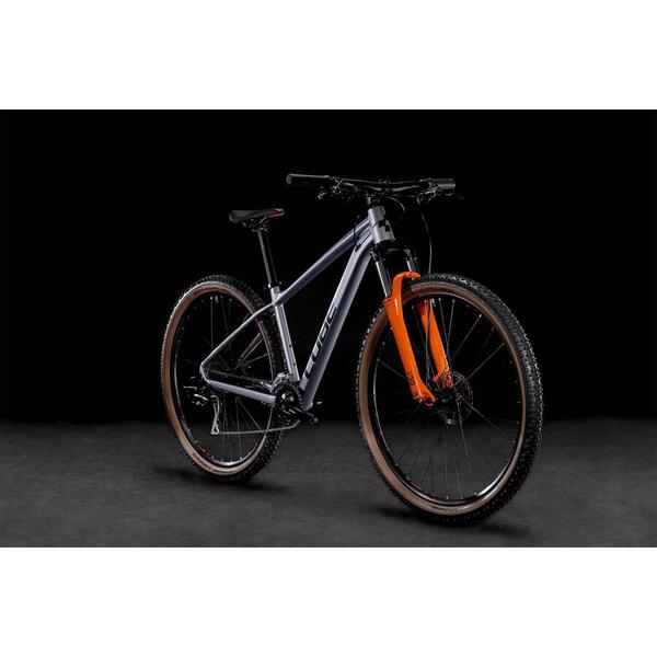 Bicicleta Cube AIM RACE Silver Orange 2022