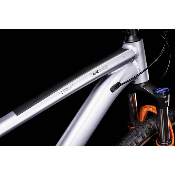 Bicicleta Cube AIM RACE Silver Orange 2022