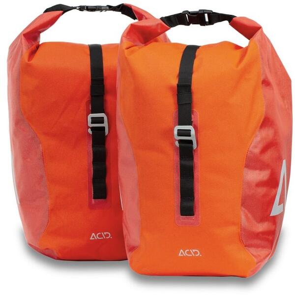 Cube Genti Portbagaj (Panniers) ACID TRAVLR 20/2 Flame Black (portocaliu)