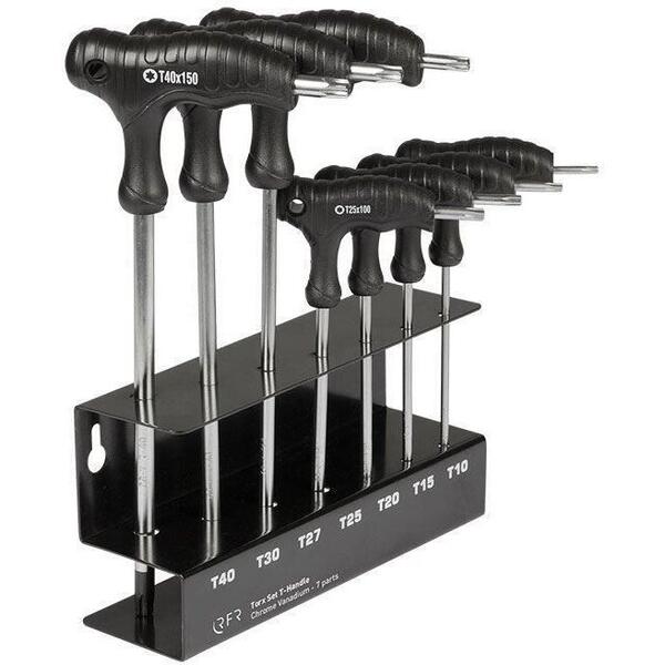 SET CHEI TORX CU MANER P RFR T-FORM T10/T15/T20/T25/T27/T30/T40