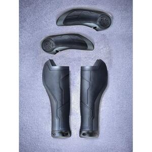 MANSOANE CUBE NATURAL FIT GRIPS ALL TERRAIN BAR ENDS Black L