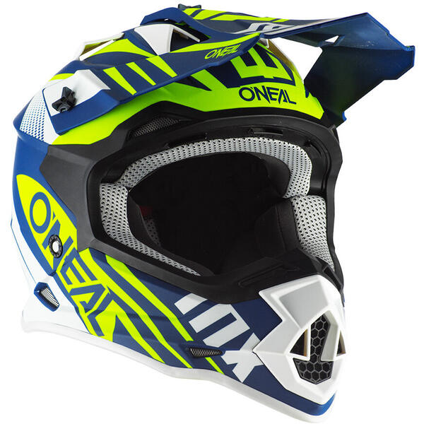 Casca ONEAL 2SRS Helmet SPYDE 2.0 blue white neon yellow M (57 58cm)