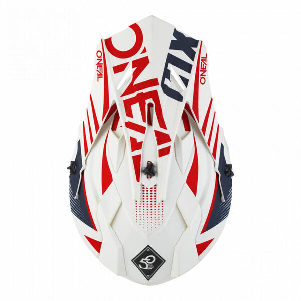 Casca ONEAL A  2SRS Helmet SPYDE 2.0 white blue red S (55 56cm)