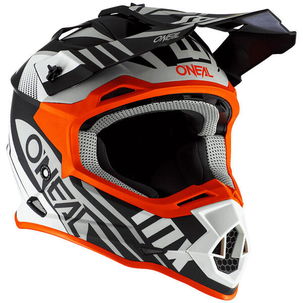 Casca ONEAL 2SRS Helmet SPYDE 2.0 black white orange XL (61 62cm)