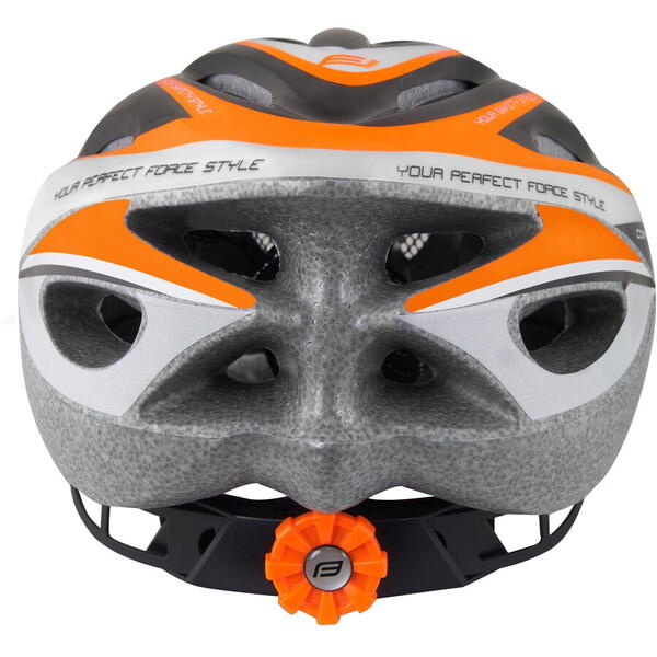 Casca Casca Force Hal negru/portocaliu/alb L-XL (58-62 cm)