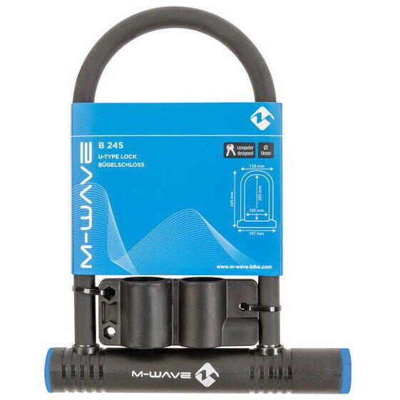 Antifurt M-Wave U-lock B245 14mm, cu cheie