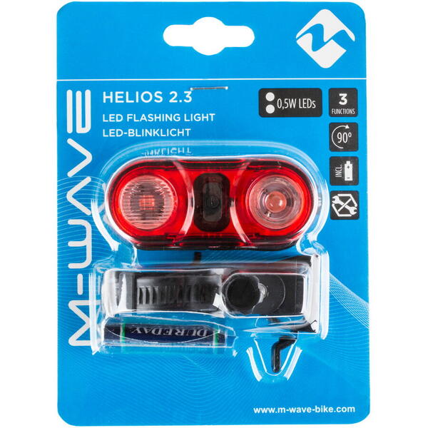 M-Wave Stop spate cu baterii Helios 2.3 2x0.5 watt