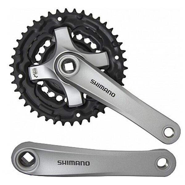 Angrenaj Shimano Tourney FC-TY501 42x34x24T brat 170mm argintiu fara ChainGuard