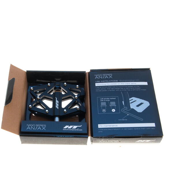 HT Pedale rulmenti AX01A Negru, cu pini schimbabili