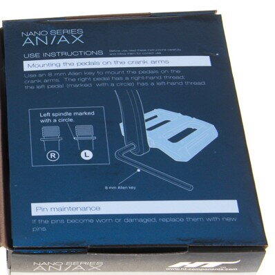 HT Pedale rulmenti AX01A Negru, cu pini schimbabili