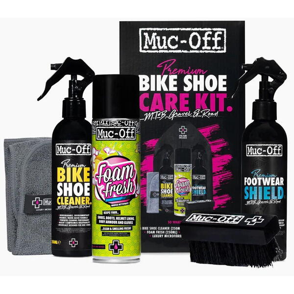 Kit pentru curatare incaltaminte Muc-Off Premium Bike Shoe Care Kit